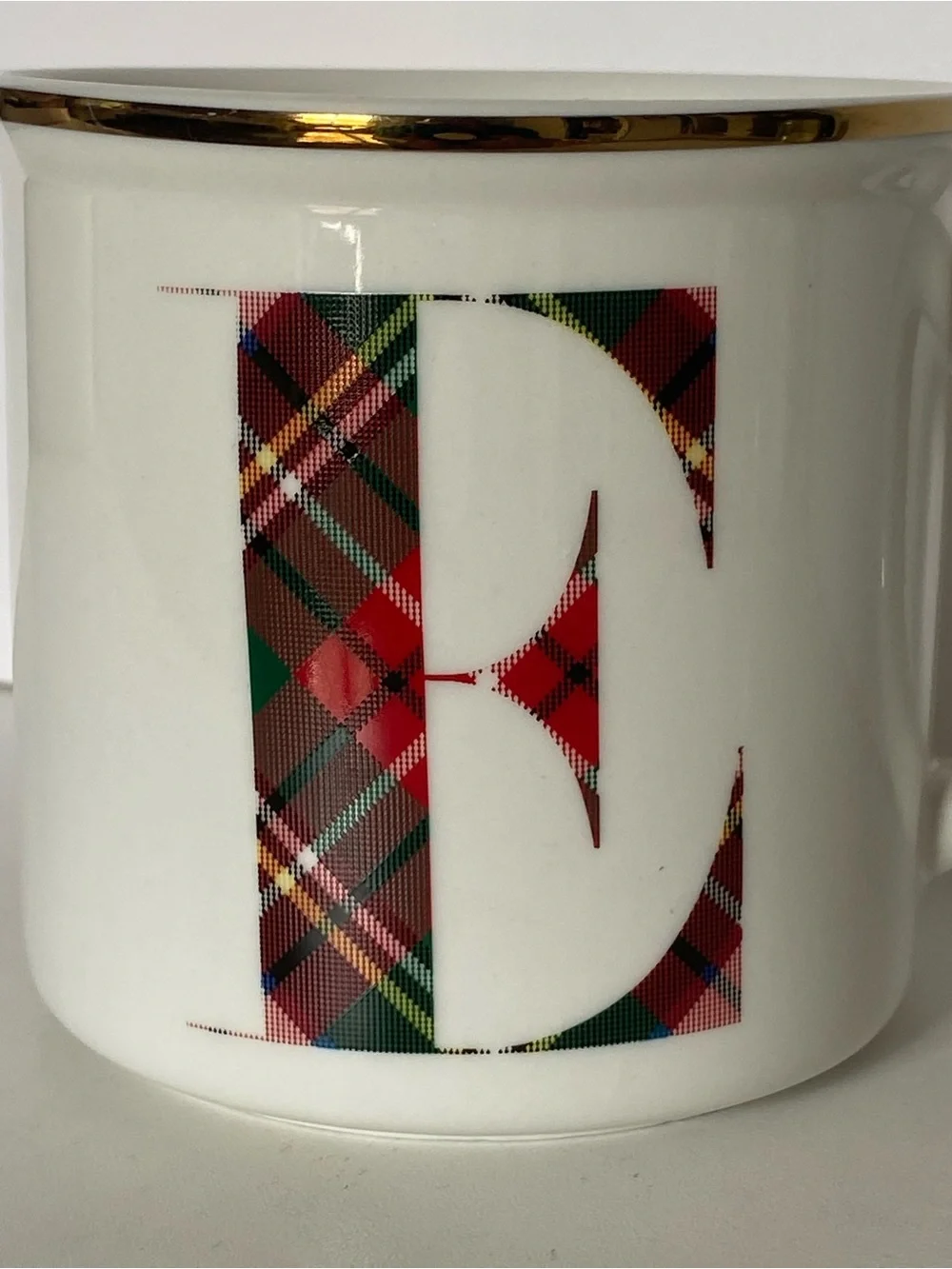 Pottery Barn Stewart Plaid Letter 